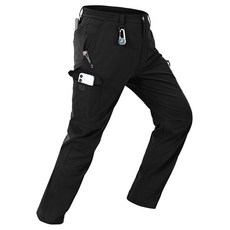 Rdruko 남성용 하이킹 팬츠 경량 빠른 건조 방수 작업 아웃도어 포켓 5개 포함 카키 38 x 30