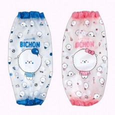 초등 어린이 유아 강아지 방수 팔토시 미술 (랜덤발송), 핑크