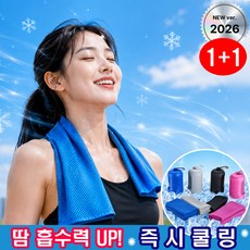 소소잇템 아이스 스포츠 쿨타올 휴대용 고리형 땀수건, 2개, 블랙 2개, 블랙