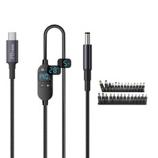 견고한 PVC 충전 코드 DC5521 - USB C 전원 케이블 전압 제어, K595 28