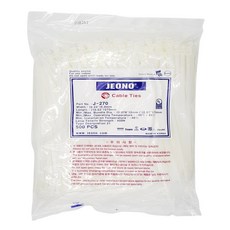 타로시 전오 국산 케이블타이 전선정리 선정리 1봉지, 500개, 백색270MM-500EA