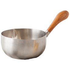 哈日媽咪的愛敗日記 日本製 相澤工房 不鏽鋼單手鍋/牛奶鍋 (15cm/13cm) 木柄, 單色, 1個, 13cm