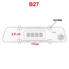 B24 B29 도어 인테리어 미러 장착 브라켓 차량용 DVR 홀더 대시 블랙박스 토요타 테슬라 벤츠 BWM, B27, 1개
