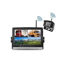 무선 후방카메라 2채널 화물차 트럭 캠핑카 7인치 대형, F. 10.1 인치 HD BSD 경고 디스