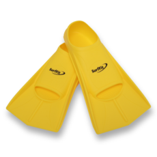 써핏 스노쿨링 오리발 숏핀 + 메쉬백 세트, 옐로우