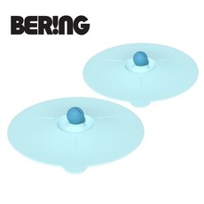 BERinG 矽膠微波爐冰箱簡易碗蓋, 混合顏色, 2個