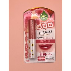OMI近江兄弟 LIP DRESS 彩唇釉 酷露露聯名款 草莓風味, 1個, 酷露蜜桃風味 (皇家暗粉)
