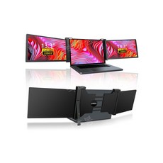 EYOYO 듀얼 스크린 휴대용 디스플레이 노트북 주식 확장 하위 화면 사무실 분할 화면 IPS 외부 화면, free, 10인치