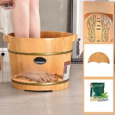 족욕기 가정용 건식 습식 원목편백나무 히노끼 발, 26cm 경혈형 쑥팩 원목 30개, 기본 모델명/품번
