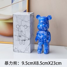 폭력적인 곰 장식품 창조적 인 재미있는 거실 TV 캐비닛 장식 어린이 돼지 저금통 트렌드 오피스 클럽 장식, 27cm, 매직 컬러 7, 1개