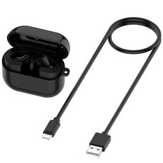 MOKIN 갤럭시버즈3 버즈3 프로 무선 충전 케이스 Galaxy Buds3&Buds3 Pro 호환, 블랙, R530 버즈3, 1개