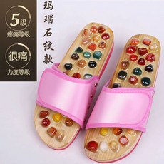 지압 슬리퍼 사무실 페블 프로스퍼러스레드 발바닥 학원 35-36 학교 다용도, 1개, C. 아게이트 프리티 핑크