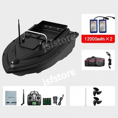 무선 RC 보트 배 낚시 미끼 피싱 GPS 500M, 1개, GPS형 12000mAh 2개