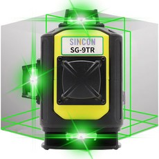 신콘공식대리점 SG-9TR 4D 그린 레이저 레벨기 16라인 다이오드 수평계 수평기 레이져 측정기, 1개