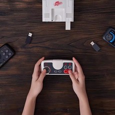 BITDO PCE 2.4G 레트로 무선 컨트롤러 게임패드, 1개, 그레이, PCE2.4G모델