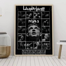 밴드 포스터 접착 예술 방수 종이 스티커 커피 하우스 룸, 5. z3