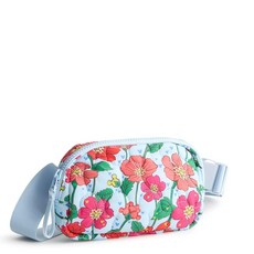 Vera Bradley 여성용 디즈니 페더웨이트 우드워드 스몰 벨트 백 미키 메도우 단일 사이즈 디즈니 페더웨이트 우드워드 스몰 벨트 백