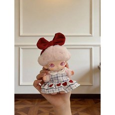 팝마트 디무 새로운 시작의 일기 12cm 인형옷 인형제외, 디무 뉴 다이어리에 적용됨  인형 포함 제외, 리본 헤어피스+티셔츠+스커트 세트