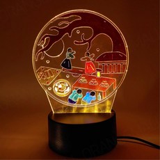 초등사회 설날 세시풍속 아크릴무드등 DIY키트 집콕취미 홈스쿨링 돌봄센터 공예수업