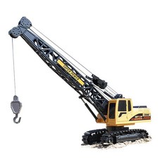 遙控吊車 無線遙控工程車 合金模型車 燈光音效玩具, 1個, 遙控吊車,F