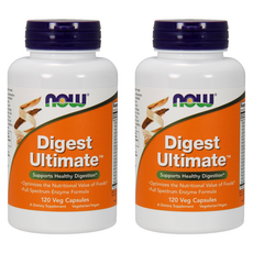 NOW Foods Digest Ultimate綜合酵素素食膠囊, 120顆, 2罐