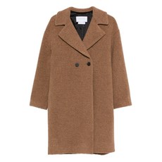 해리스워프런던 부클레 더블 브레스티드 코트