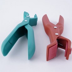 또팔아 냄비 뚝배기 오븐 주방 손잡이 업소용 다용도 집게 무쇠 핑크베이지 열탕, 01) 레드