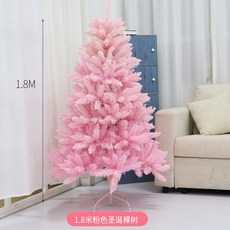 耶誕裝飾 聖誕樹 粉色櫻花聖誕樹套餐 加密樹枝 LED彩燈節慶裝飾1.5/1.8米聖誕樹套餐 聖誕帽聖誕節裝飾品, 180公分粉尖頭裸樹