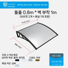 현관 출입문 비가림막 창문형 천막 비막이 고정어닝 차양막 빗물막이 그늘막 길이, 80x100cm