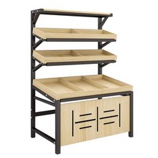 디스플레이 선반 소품 거실 프레임 테이블 디피 액자, 70cm 소형 2단 월넛