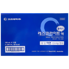 고려제약 레스큐라이트 플러스 액 100ml, 12개