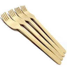 [지은아트] 2000 나무포크 10개입 - 나무재료