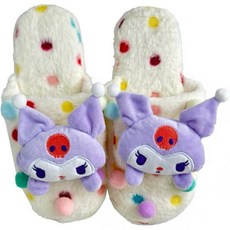 더 비스트피 마이 멜로디 폼 폼푸린 슬리퍼 실내 스타일리시 남성용 여성용 겨울 여름 귀여운 실내화 세탁 가능 화장실 방 방문자 집 직장 유니섹스 캐릭, 24.5 cm, Chromi