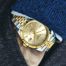 [본사정품] 세인트스코트 ST5505 천연 다이아몬드 세팅 남녀 메탈 시계