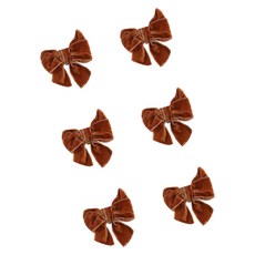 고급 플란넬 원단 냅킨 링 크리스마스 저녁 식사 행사를 위한 다목적 식기 액세서리, 갈색