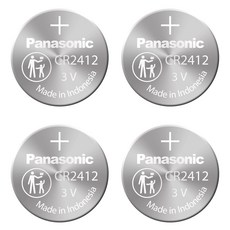 파나소닉 코인건전지 CR2412, 4개입, 1개