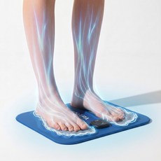 아나파 미세전류 저주파 발 발바닥 다리 종아리 마사지기, 네이비, ANAPA-MT01