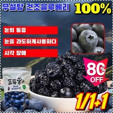 특급 블루베리 건조과일 자연산생화청 영양보충 4계절 간편간식 말린블루베리 재료 자연건조, 100g*1