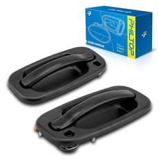 PHILTOP 외부 ABS 도어 핸들 전면 왼쪽 및 오른쪽 2개 2001-2004 토요타 타코마용 #69MX 768MX 6922035030 6921035030 TO13111, Exterior-FL & FR-Black-2Pcs