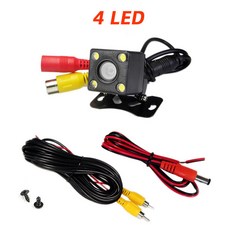 블루투스 후방카메라 자동차 후면보기 카메라 옵션 4/8/12 LED HD 야간 지원 디스플레이는 주차 및 후진을 지원합니다., 4)8 LED Cam