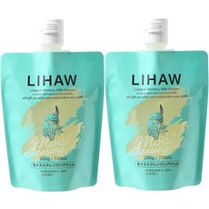 LIHAW 리하우 모이스트 클렌징 젤 파우치 W 세안 불필요 CICA 배합 오일 인젤 마쓰에쿠 OK 200g 2개 세트 2, 1개, 1g