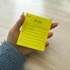 투두 리스트 접착 메모지 세로 체크 todolist 하루 계획표 데일리 플래너, 1개, 상세페이지 참조