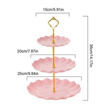 더블 레이어 케이크 캔디 스탠드 라운드 웨딩 파티 과일 접시 디스플레이 홈 장식 트레이 테이블 절묘한
