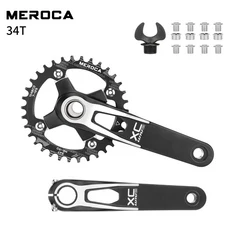 자전거 크랭크세트 크렝크셋 크랭크 HASSNS Mtb 모노플레이트 암 할로우 테크 캔들 Pe 1 통합 산악 커넥팅 로드, 1개