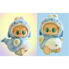 라부부 인형옷 고래 바다 테마 1대 2대 3대 코스프레 인형옷 Labubu 인형 옷 인형옷 꾸미기 세트, 1개