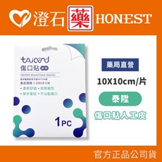 TAICEND 泰陞 傷口貼 人工皮 10X10cm, 1個