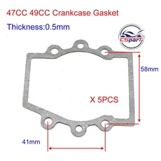 [호환] 2스트로크 43cc 47CC CAGLLARI CAG MTA1 미니 쿼드 ATV CARB 용 완벽한 가스켓 키트, 05 Crankcase X 5