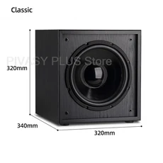 12인치 액티브 서브우퍼 250W 라우드 스피커 4옴 DNF 하이파이 사운드 박스 35Hz~200Hz 홈 시어터 시스템, 02 SW-120  Black