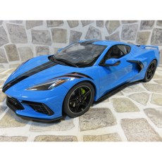 GT SPIRIT Chevrolet Corvette C8 極速藍 模型, 1個