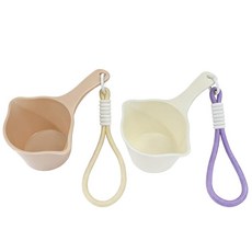 CAFEMASY 커피콩 계량 스쿱 2팩 플라스틱 커피 스쿱 그라운드 도징 컵 에스프레소 샷 걸이용 랜야드 바리스타 도구 포함